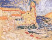 Henri Matisse View of Collioure(The Bell Tower) (mk35) oil painting on canvas